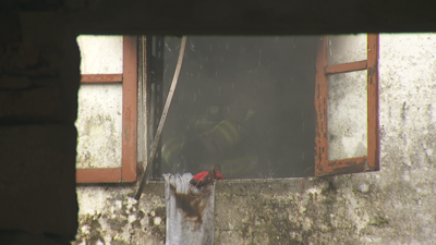 Ardeu un cuarto enteiro da casa