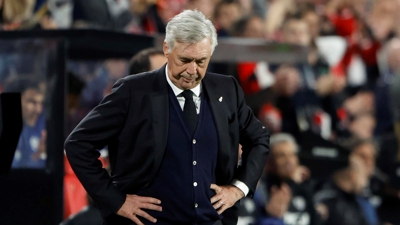 Carlo Ancelotti durante un partido do Real Madrid (EFE)