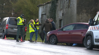 A Garda Civil no lugar do atropelo