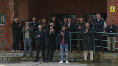 Funcionarios do cárcere lugués de Bonxe concentráronse en memoria da compañeira asasinada en Cataluña