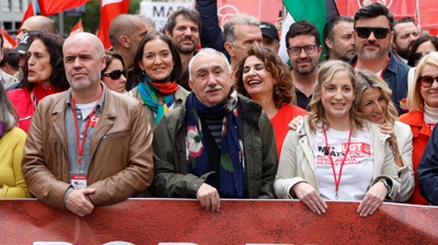 Manifestación do Primeiro de Maio en Madrid (EFE/Mariscal)