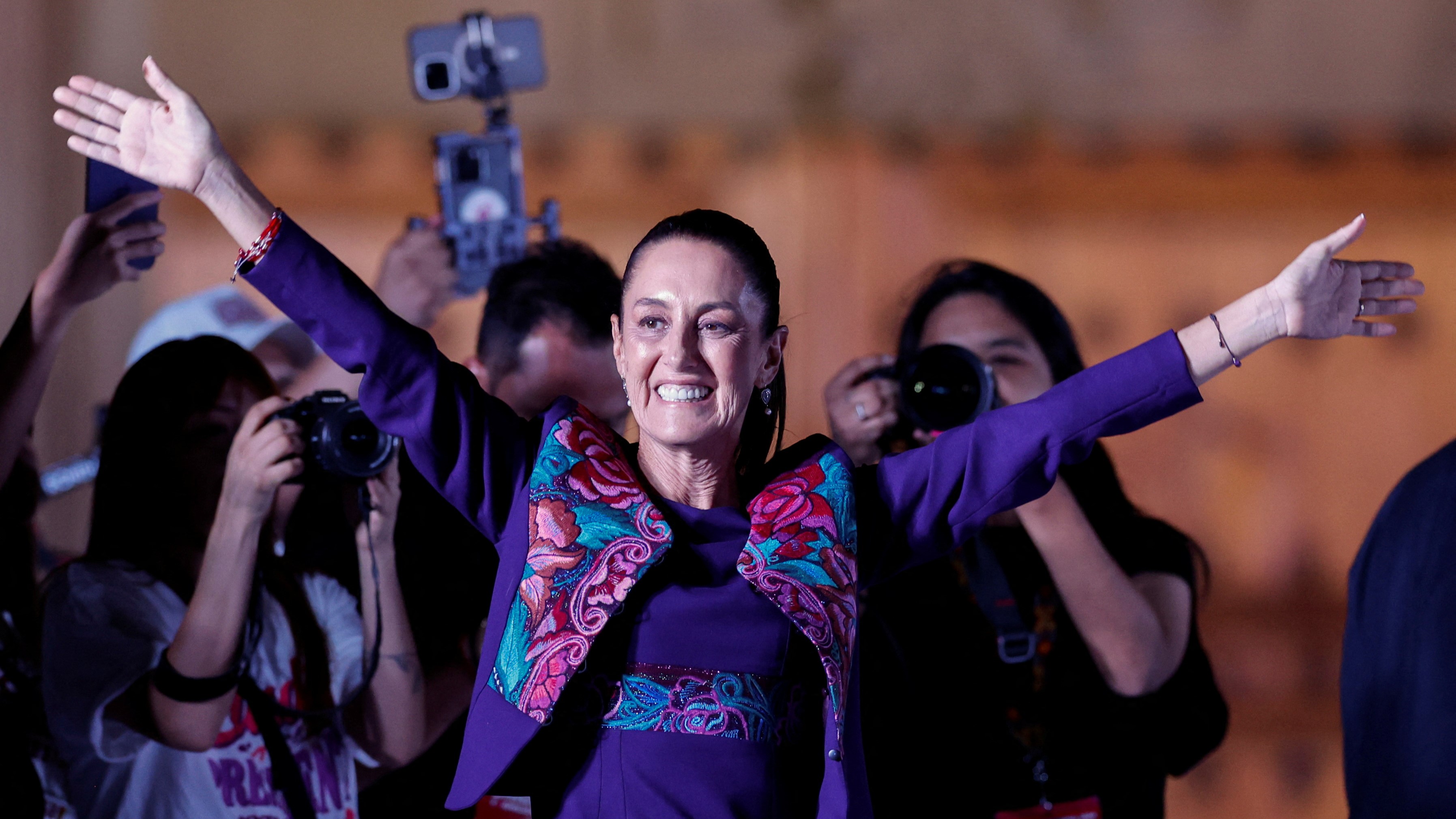 Claudia Sheinbaum, primeira muller presidenta de México (Reuters / Daniel Becerril)