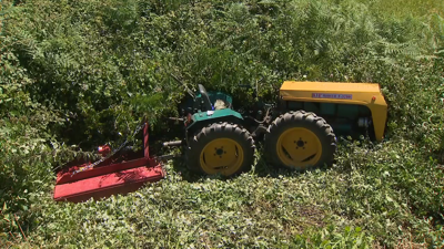 Tractor accidentado