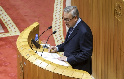 Comparecencia do conselleiro de Sanidade Antonio Gómez Caamaño no Parlamento para presentar as liñas estratéxicas do seu departamento (EFE/ Xoán Rey)