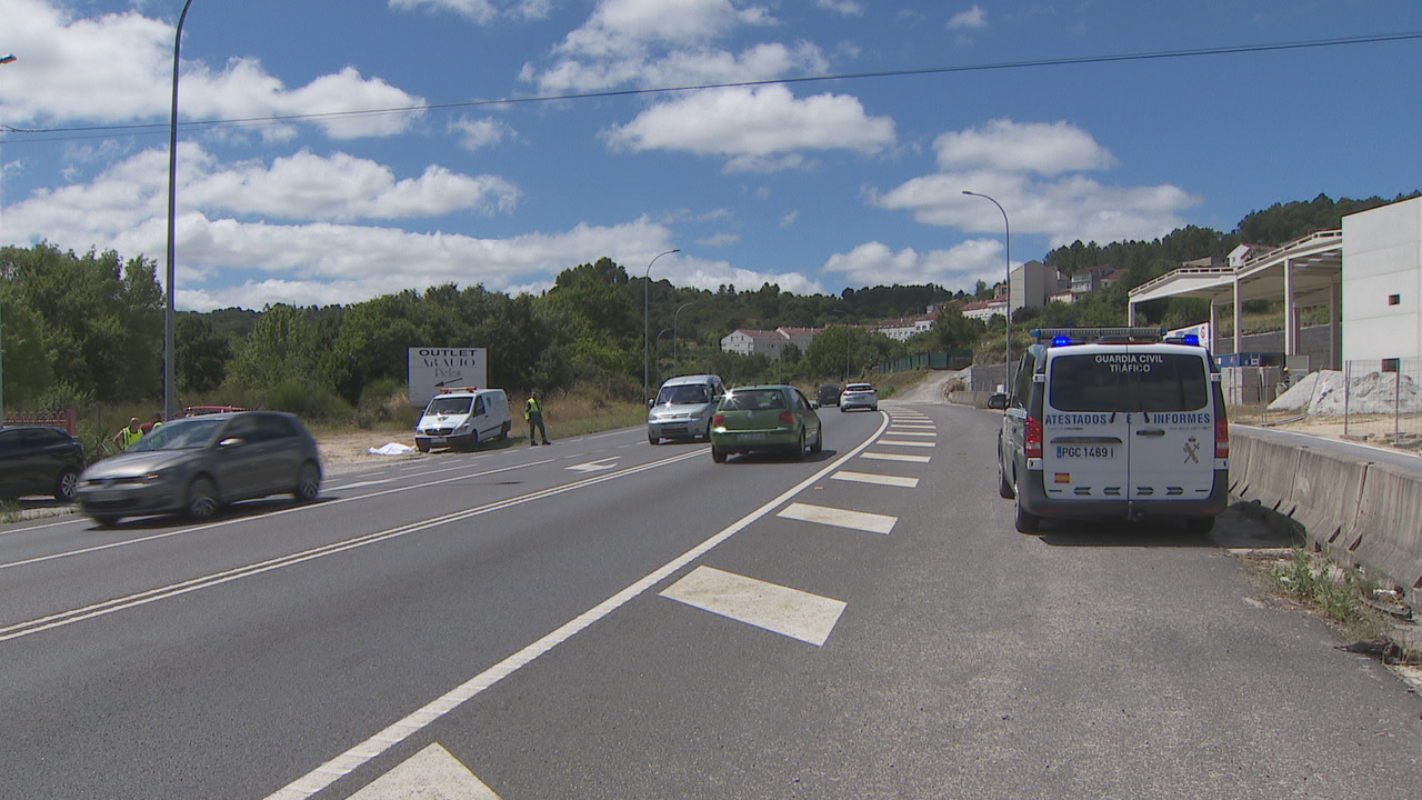 Atropelo mortal na N-525 en San Cibrao das Viñas este venres