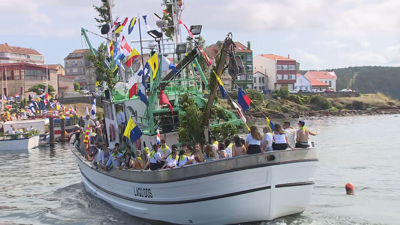 Procesión marítima en Camariñas