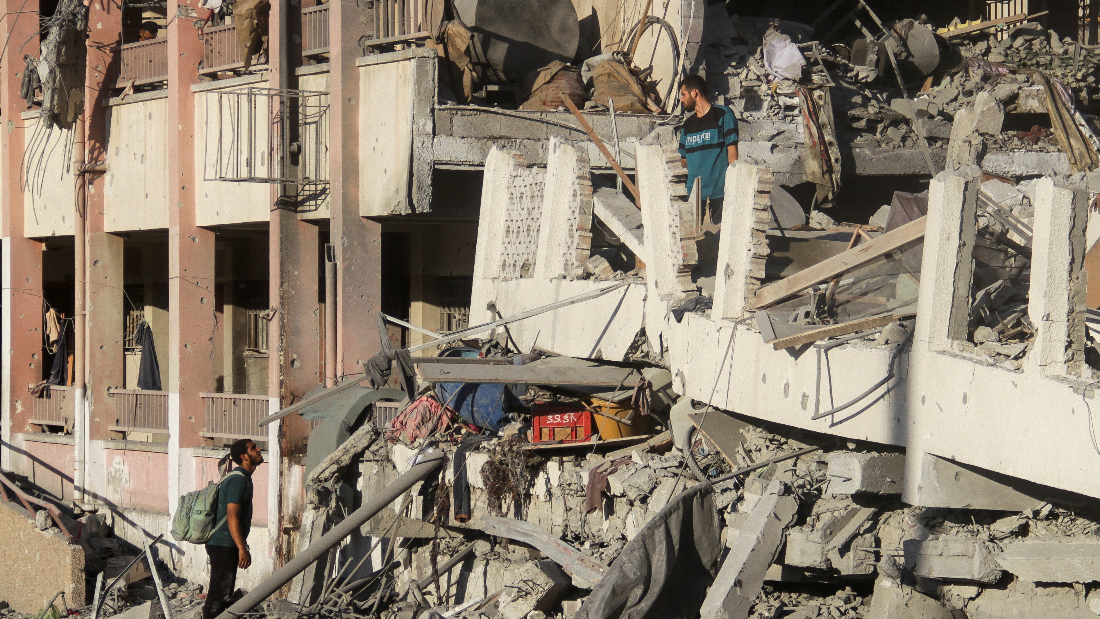 A escola bombardeada en Gaza. REUTERS/Mahmoudissa