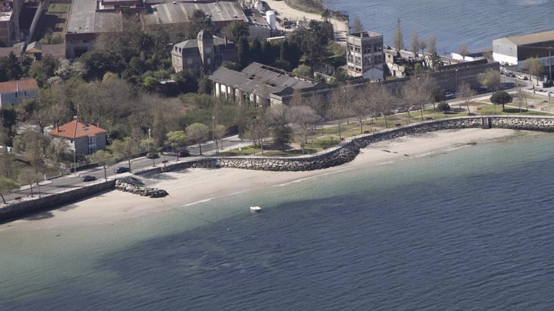 Imaxe de arquivo da praia do Preguntoiro, en Vilagarcía de Arousa (Turismo de Galicia)