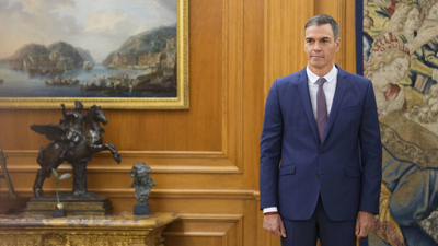 Pedro Sánchez na Zarzuela o 6 de setembro (EFE / Borja Sánchez-Trillo)