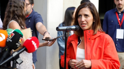 A portavoz da Executiva Federal do PSOE, Esther Peña. EFE/ Juanjo Martín