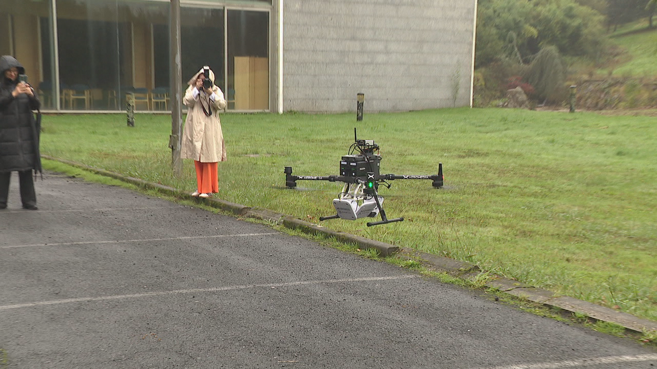 Simulacro de busca de desaparecido con dron