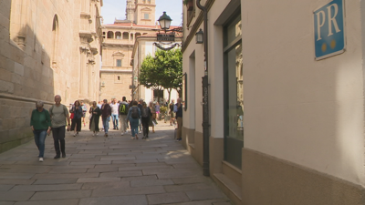 Rúa do Franco, en Santiago de Compostela