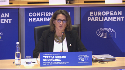 Teresa Ribera no Parlamento Europeo