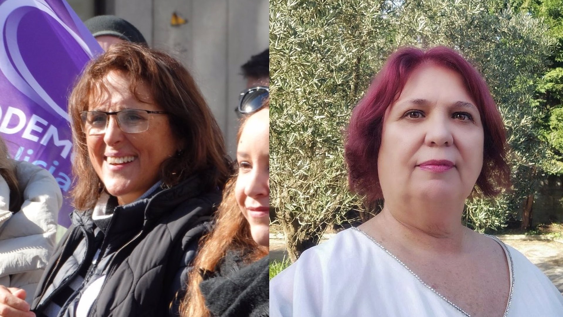 Isabel Faraldo e Charo Varela, precandidatas ás primarias de Podemos Galicia. - EUROPA PRESS