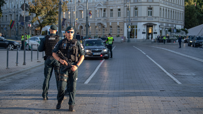 Policía en Vilna, Lituania / Europa Press