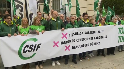 Protesta convocada por CSIF para salvar Muface o pasado 11 de novembro en Lugo