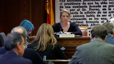 Cristina Álvarez ante a comisión de investigación do Senado (EFE/Zipi Aragón)