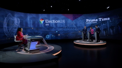 Imaxe do debate final televisado antes das eleccións. Niall Carson/Pool vía REUTERS