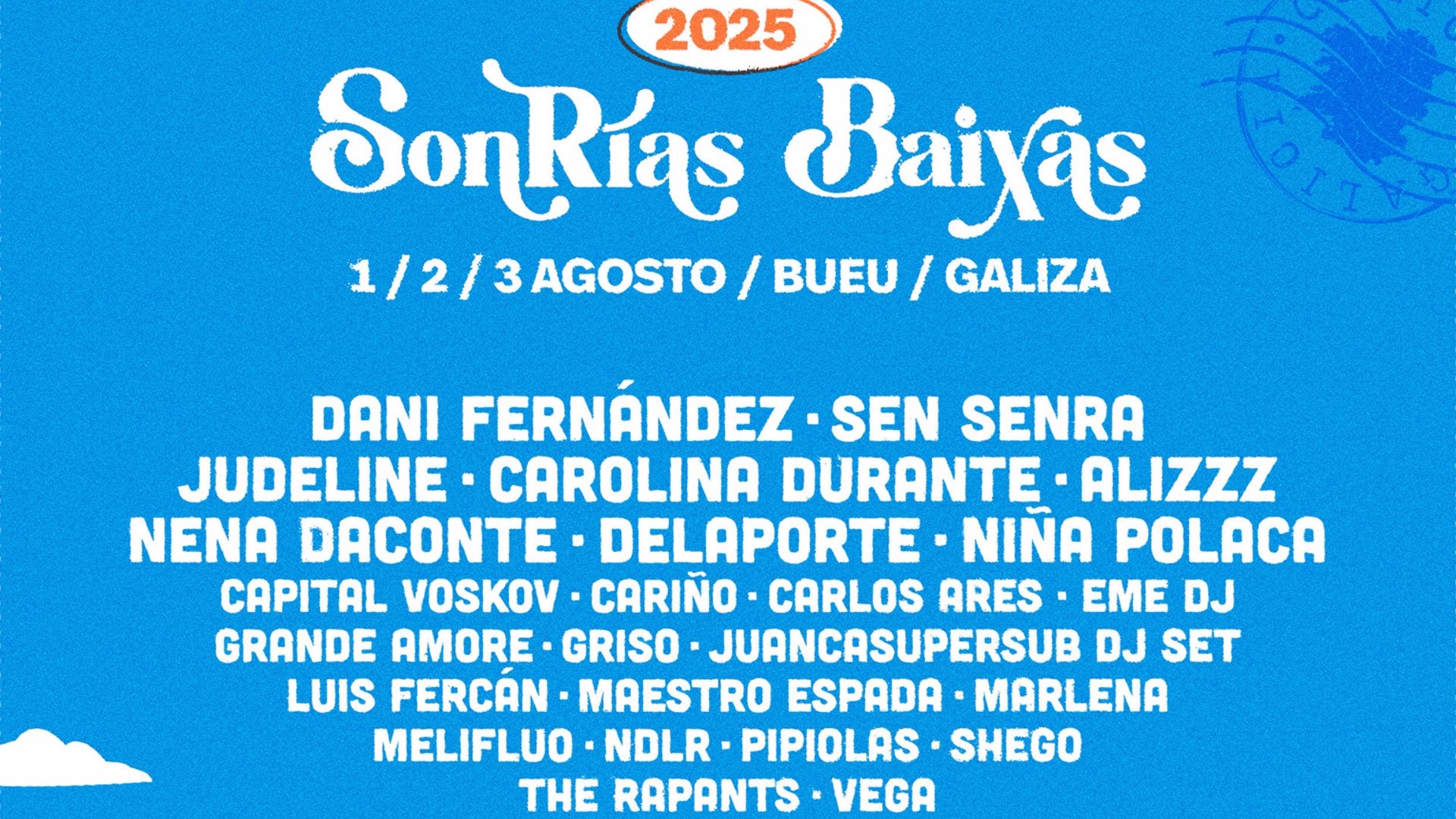 Cartel do festival para o ano 2025