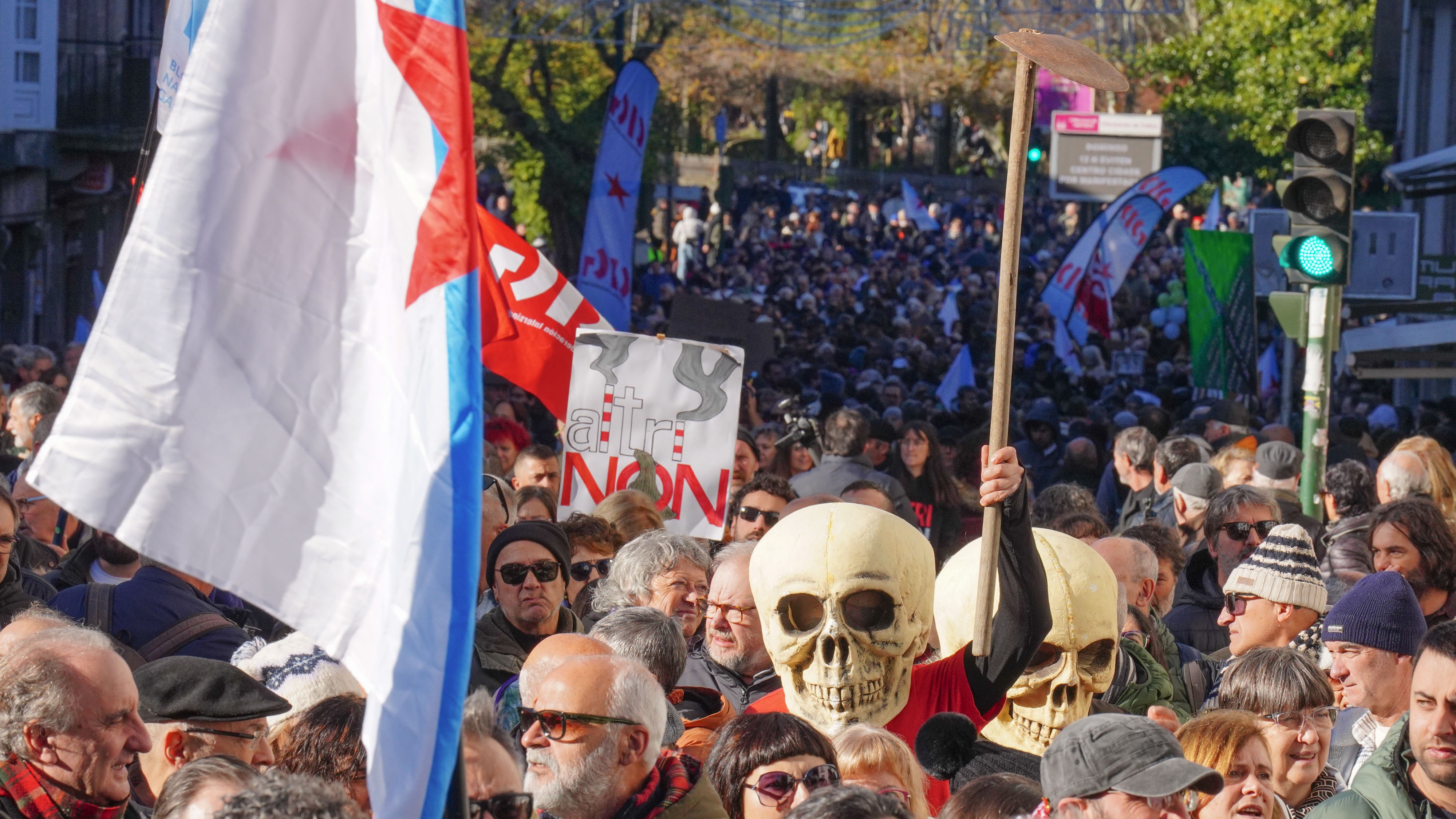 Un grupo de manifestantes. EUROPA PRESS/Álvaro Ballesteros