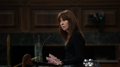 A deputada de Junts Marta Madrenas no Congreso. Alejandro Martínez Vélez / Europa Press