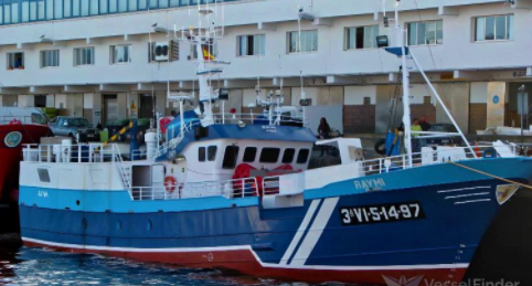 O pesqueiro Raymi atracado no porto de Vigo. Foto: Ministerio de Agricultura Pesca e Alimentación