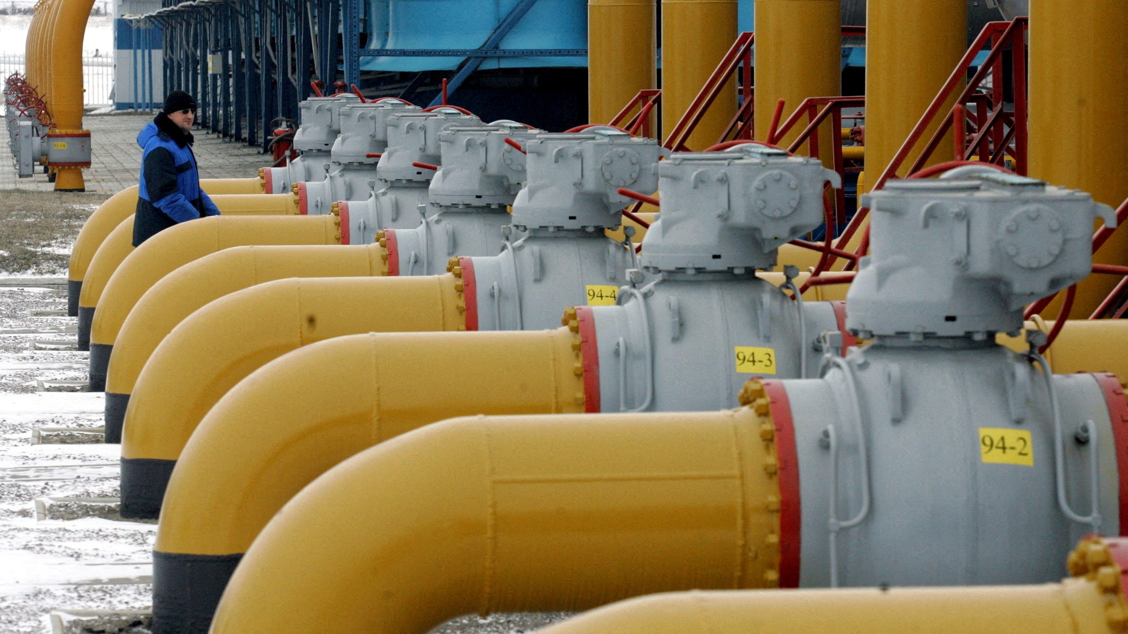 Instalacións gasísticas rusas na rexión de Kursk (Reuters/Sergei Karpukhin)