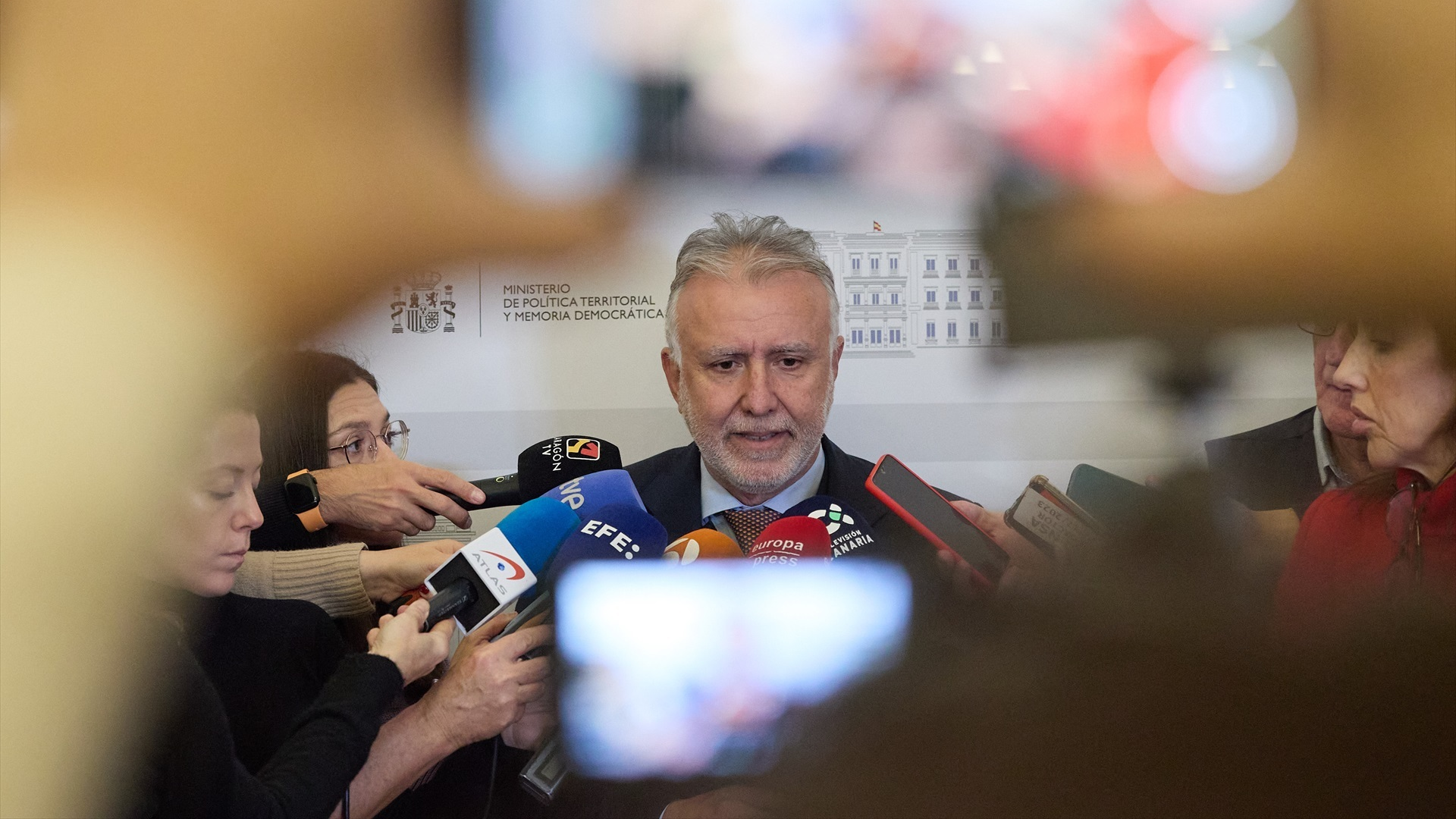 O ministro Ángel Víctor Torres no Ministerio de Política Territorial e Memoria Democrática, a 9 de xaneiro de 2025, en Madrid (Jesús Hellín/Europa Press)