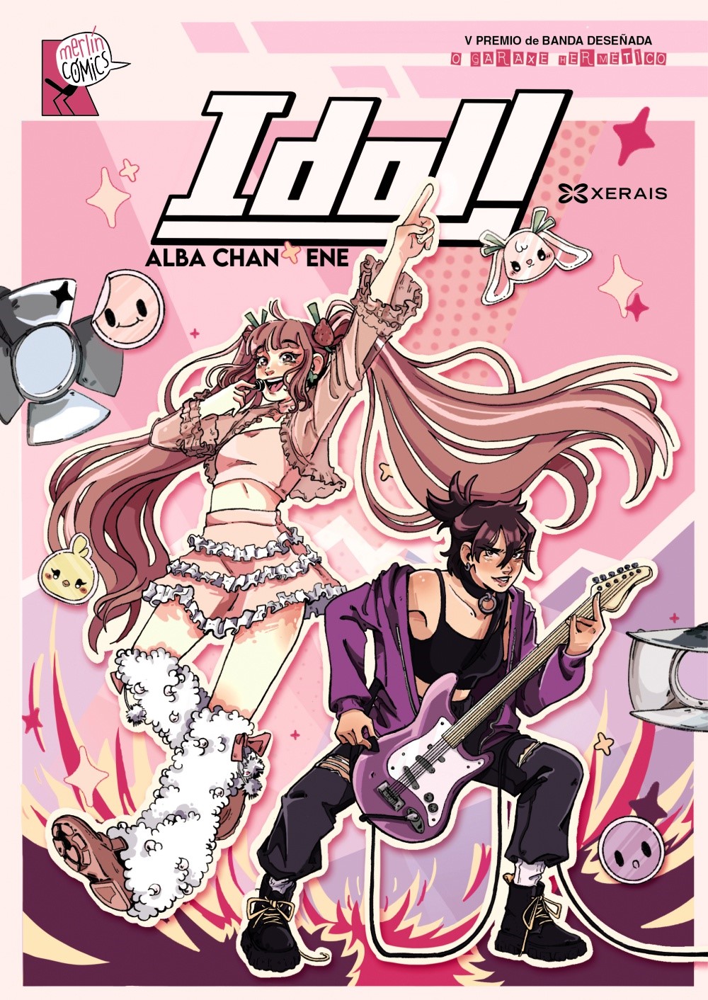 Portada de 'Idol!', de Alba Chan e Ene (Xerais).