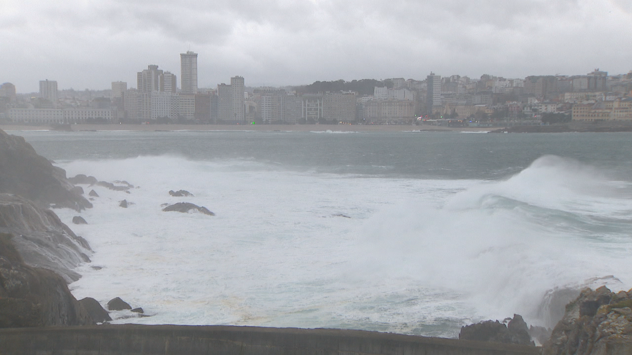 Imaxe da Coruña na tarde deste venres