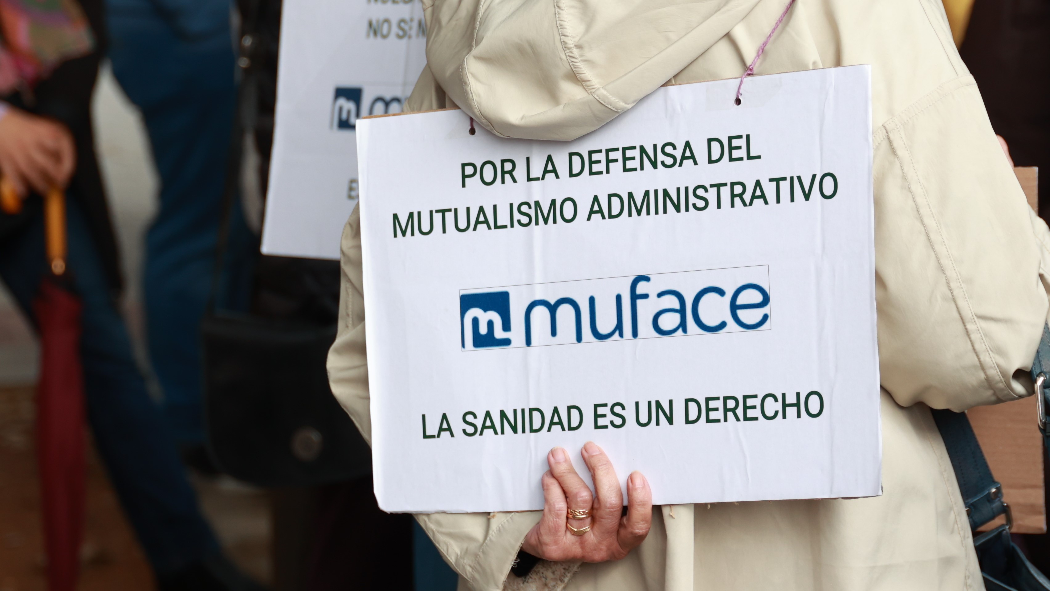 Protesta diante da sede de Muface en Sevilla esta semana. EUROPA PRESS/Rocío Ruz